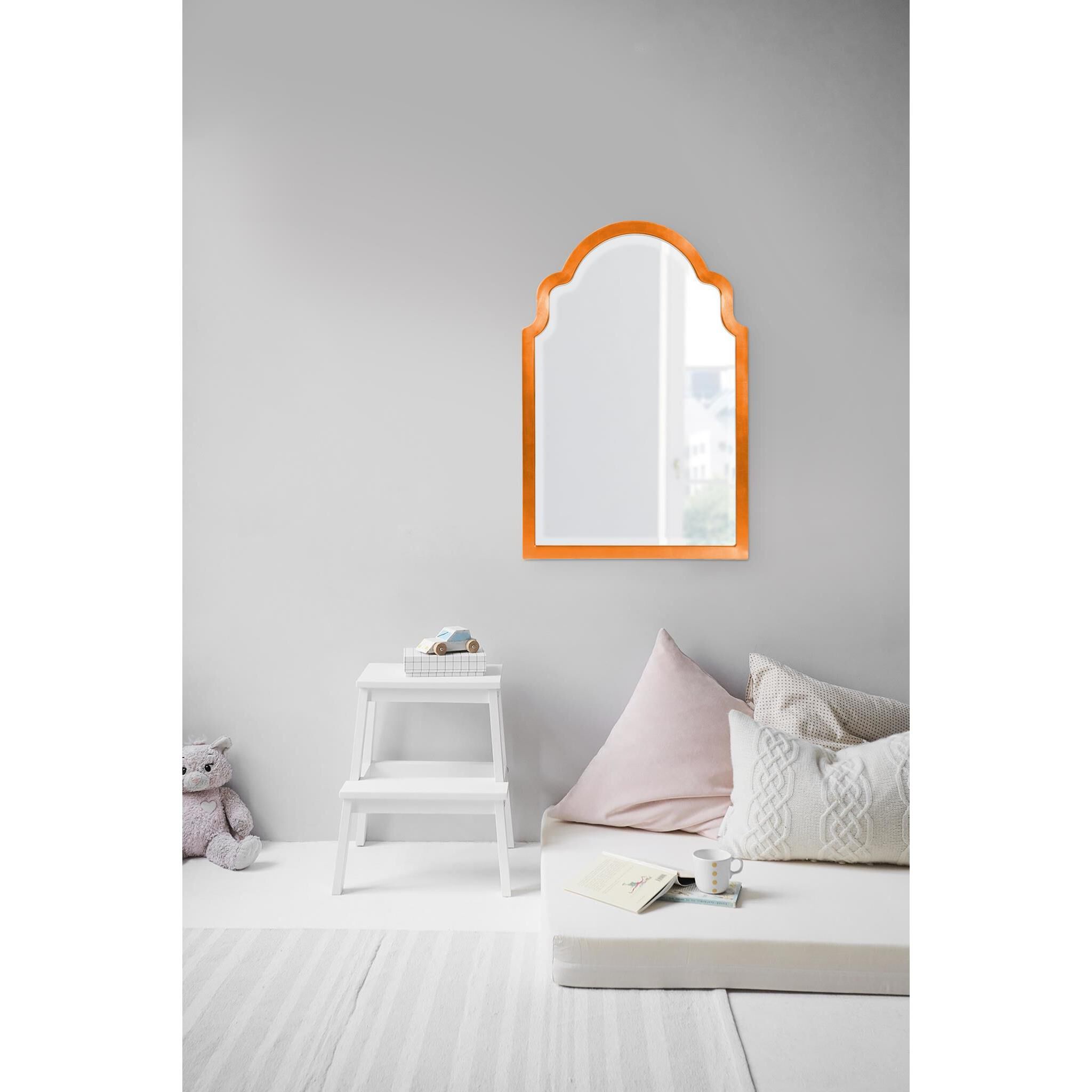 Sultan 36 X 24 inch Glossy Orange Wall Mirror 